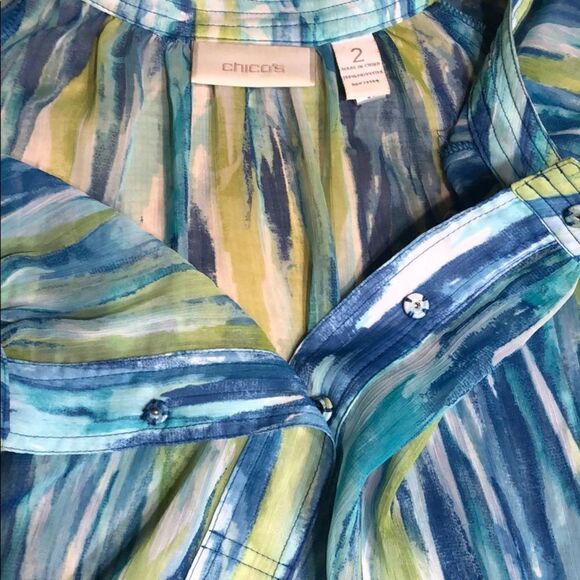 Like new Chico’s sheer blouse with Free Tank! - Picture 3 of 7